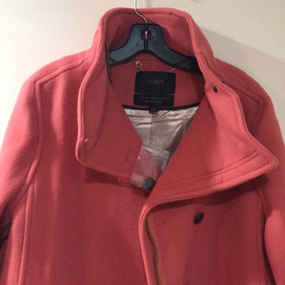NWT - 4 - J.Crew Villa Coat in Italian Stadium-cloth Wool - BURNISHED BARN - Picture 3 of 7